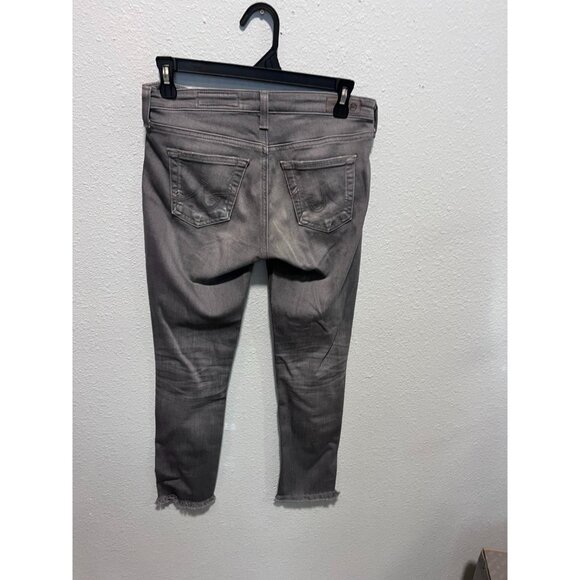 AG Adriano Goldschmied Jeans Women 25R Gray Distressed Skinny Stretch Pockets - Picture 2 of 7